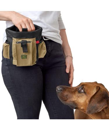 HUNTER Bugrino Professional Belt Bag - Multi-Functional Food & Treat Bag for Training - Black/Beige - 22 x 18.5 cm - Buy Online on GoSupps.com