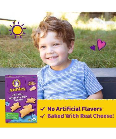 Annie's Organic White Cheddar Bunnies Baked Snack Crackers 7.5 oz - Pack of 1 - Buy Online on GoSupps.com