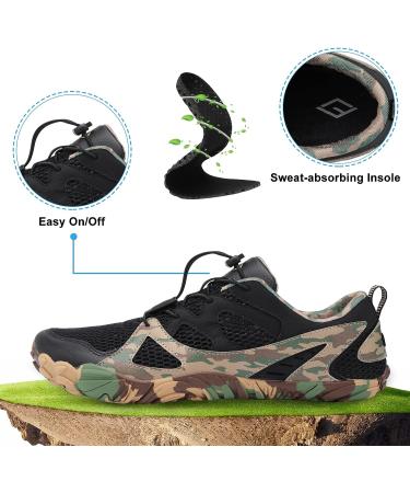 Lefflow Camouflage Hiking Water Shoes | Quick Dry Barefoot Sneakers for Outdoor Activities - Buy Online on GoSupps.com