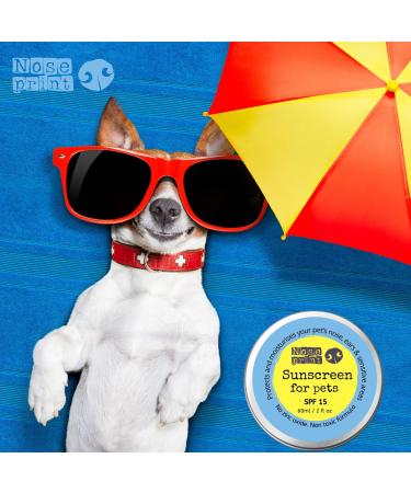 Noseprint Spf 15 Sun Protection Balm For Pets 60 Ml Eco Tin | Moisturising Sunscreen For Dogs An Cats | Non Toxic Formula Dog Nose Balm Dog Paw Balm Sun Cream Balm | Dog Sun Protection | Made In Uk - Buy Online on GoSupps.com