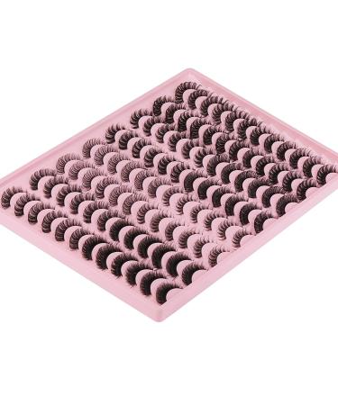 ALICROWN 48 Pairs Russian Strip Lashes - Mixed Faux Mink & Natural D Curl Eyelashes - Buy Online on GoSupps.com