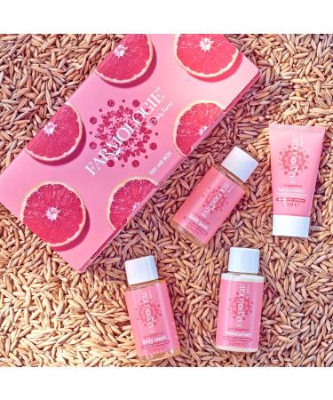 Farmologie | Try Me Gift Set | Pink Grapefruit | Skincare Gift Set | Dry & Sensitive Skin | Dermatologist Approved - Buy Online on GoSupps.com