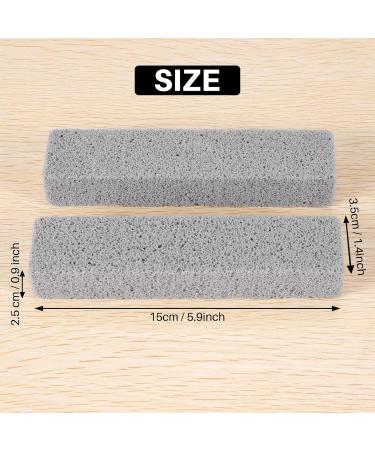 Xeodaun 8 Pieces Pumice for Cleaning Pumice Scouring Pad Grey Pumice Stick Cleaner for Removing Toilet Bowl Ring Bath Household Kitchen Pool - Buy Online on GoSupps.com