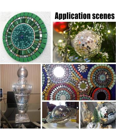 260g Clear Triangle Glass Mirror Tiles - Mini Decorative Mosaic Tiles for Crafts & Jewelry Making - Buy Online on GoSupps.com