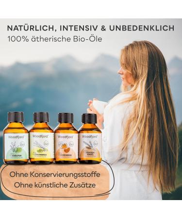 Woodfjord Sauna Infusion Set - Bio Natur | 4 Organic Sauna Fragrances & Oils Hygrometer Thermometer | Authentic Sauna Experience - Buy Online on GoSupps.com