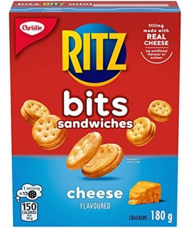 Ritz Bits Sandwiches Peanut Butter Flavour 180g with Ritz Bits Sandwiches Cheese Flavour 180g and Ritz Crackers Cheese Sandwich Snackwiches 304g - Buy Online on GoSupps.com
