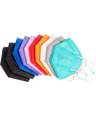 Promedicalcare FFP2 Colored Masks - 100 Pack Mixed Colors | Safe Mouth Protection | International Shipping - Buy Online on GoSupps.com