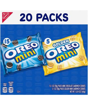 OREO Mini Mix Sandwich Cookies Variety Pack - 20 Snack Packs | Delicious Snacking Options for On-the-Go! - Buy Online on GoSupps.com