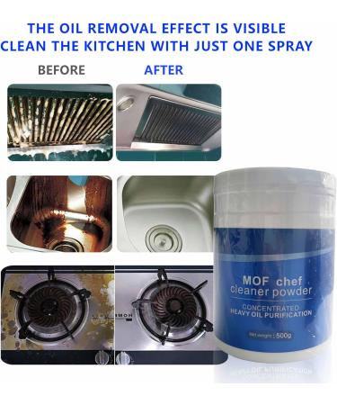 M.O.F-CHEF Protective Kitchen Cleaner - Heavy Duty Degreaser & Foam Rust Remover Powder (500g) for All-Purpose Cleaning - International Shipping - Buy Online on GoSupps.com