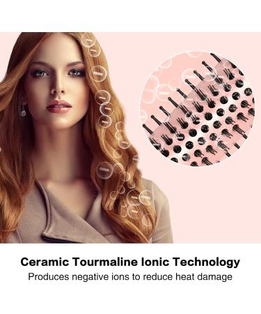 Buy PHOEBE 1.25" Curling Iron Brush - Ceramic PTC Heated Hair Curler Tourmaline Ionic Dual Voltage for Travel - Perfect for Long & Medium Hair - Buy Online on GoSupps.com
