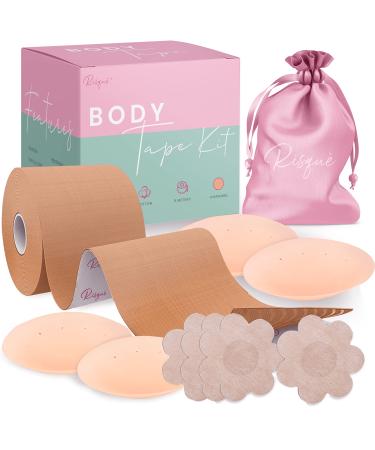 Chest Brace Kit Achieve Chest Brace Lift & Contour | Sticky Tape Waterproof Sweat-Proof Bob Tape