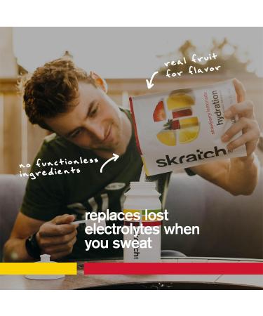 SKRATCH LABS Sport Hydration Drink Mix | Poudre de glucides et d' lectrolytes | 22g | Fraise + Citron | Endurance Entra nement Comp tition |Sans gluten Vegan Keto - Buy Online on GoSupps.com