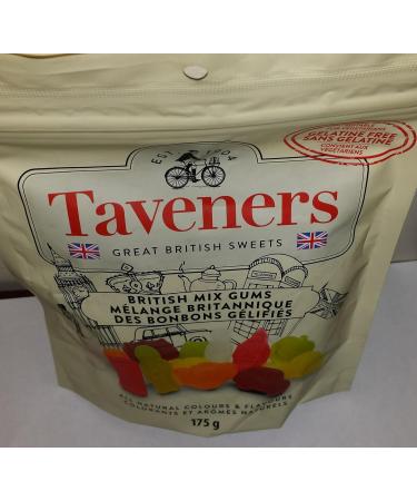 Taveners Great British Sweets British Mix Gums 175 GMS Product of England Gluten Free - Buy Online on GoSupps.com