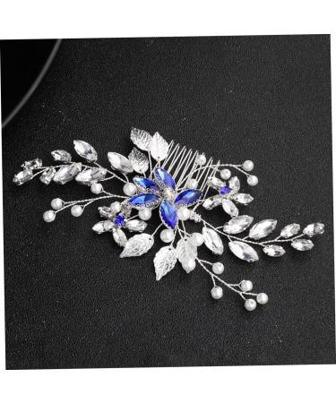 DOITOOL 1pc Hair Barrettes for Women Bridal Hair Comb Pearl Wedding Comb Crystal Hair Comb Combs for Women Flower Hair Comb Tiara Accessories Bride European and American - Buy Online on GoSupps.com