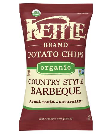 Kettle Foods Organic Potato Chips Country Style Barbeque 5 oz (142 g)