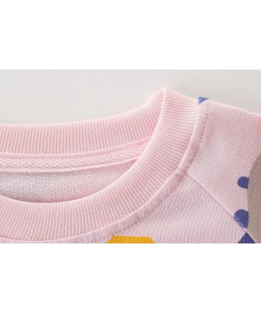 Girls Cotton Dinosaur Sweatshirt | Long Sleeve Pullover for Kids 2-3 Years | Toddler Casual Jumper T-Shirt | Age 1-12 Years - Buy Online on GoSupps.com
