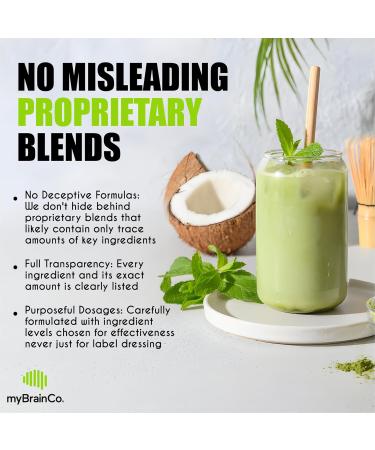 myBrainCo. Nootropic Greens - Premium All-in-One Body, Brain & Longevity Optimization Nutrition. Organic Greens & Superfoods, Alpha-GPC, L-Theanine, Lion s Mane, TMG, NR, NAC & More. (15.9 oz) 15.9 Ounce (Pack of 1) - Buy Online on GoSupps.com