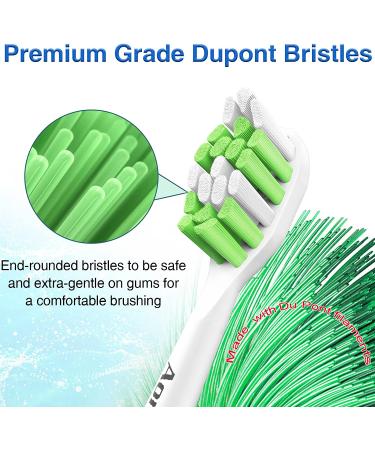 Aoremon Toothbrush Replacement Heads for Philips Sonicare Diamondclean - 12 Pack - Buy Online on GoSupps.com