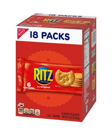 RITZ Original Crackers 72 Snack Packs - 4 Boxes, 18 Count Per Pack - Buy Online on GoSupps.com