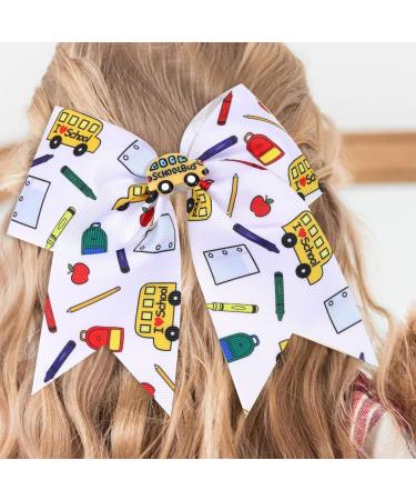 Hair Bows Clips Cartoon Hair Barrettes for Back to School | Cute Decorative Hair Clips Hair Accessories for Daily Life Travel School - Buy Online on GoSupps.com