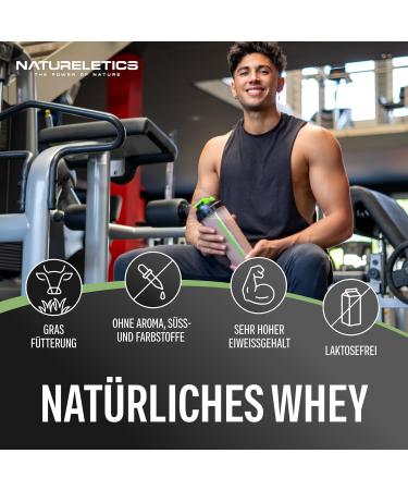 Naturaleletics 100% Pure Premium Whey Isolate - Lactose-Free No Sweeteners No Added Sugar Grass-Fed Cows - Buy Online on GoSupps.com