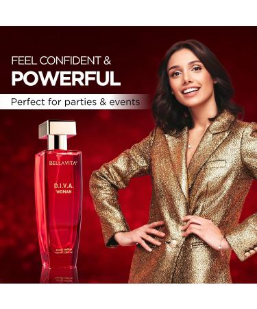 Bloom Beauty Bella Vita Luxury Women Diva Eau De Parfum Liquid Perfume with Bergamot Black Currant Lily Musk Floral Fruity Long Lasting Edp Fragrance Scent 100 Ml - Buy Online on GoSupps.com