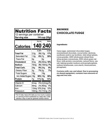 Kodiak Cakes Protein Brownie Mix - 8g Protein Per Serving - 100% Whole Grains - Chocolate Fudge - 14.8oz (Pack of 6) - Buy Online on GoSupps.com