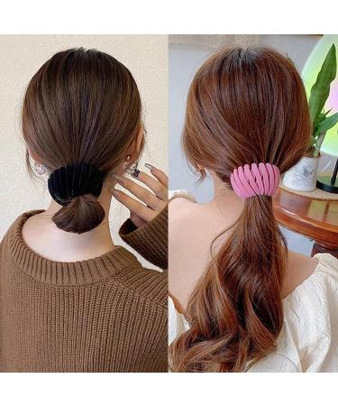 7PCS Bird Nest Magic Hair Clip Set - Ponytail Hair Holder for Women & Girls - Perfect Gift for Back to School Outfits - Ideal for Thin & Thick Hair (Flocking) - Buy Online on GoSupps.com