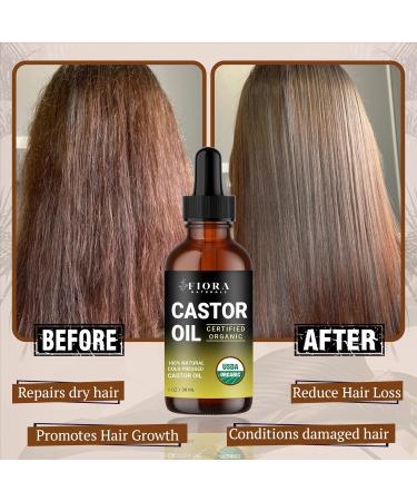 Fiora Naturals Organic Castor Oil and Safeguard Essential Oil Blend Bundle - Buy Online on GoSupps.com