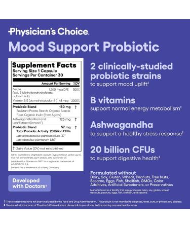 Physician's CHOICE Keep Your Cool Bundle: Mood Support Probiotic + Menopause Probiotic - Supports Hormone Balance Hot Flashes & Balanced Mood - Buy Online on GoSupps.com