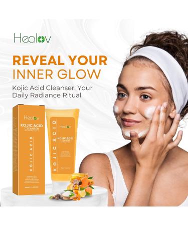 Kojic Acid Soap for Hyperpigmentation | Skin Brightening Papaya Face & Body Wash | Reduces Dark Spots Acne & Scars | Turmeric Facial Cleanser for Glowing Skin - Buy Online on GoSupps.com