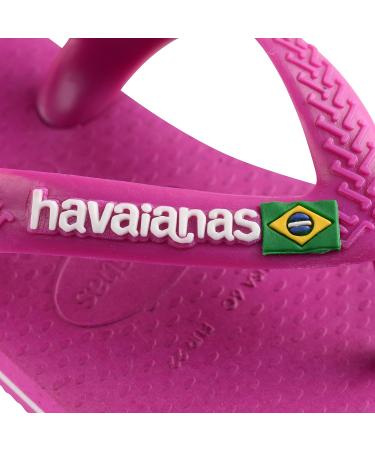 Havaianas Unisex Baby Brasil Logo II Flip Flop - Rose Gum 1/2 UK - Buy Online on GoSupps.com