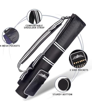 CHAMPKEY Professional Golf Sunday Bag - Lightweight Carry Bag for 3-9 Clubs - 6 Pockets & Adjustable Strap - Ideal for Golf Course & Travel - Black - Buy Online on GoSupps.com