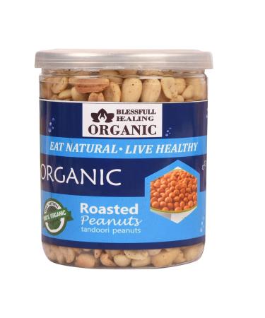Blessfull Healing Organic Natural Vegan Tandoori Roasted Peanuts Crunchy Healthy Snacks 250 Gram