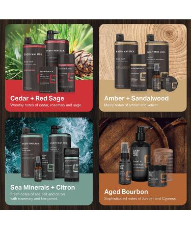 Every Man Jack Pride Body Wash Box - 4 Clean & Incredible Scents: Sandalwood, Cedarwood, Aged Bourbon, Sea Salt - Ideal Gift Set - Buy Online on GoSupps.com
