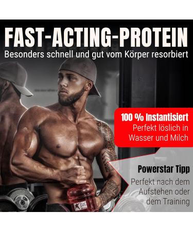  POWERSTAR FOOD Powerstar 100% CFM Whey Isolate 1kg | 96.5% Dry Protein | Protein Powder for Bodybuilding | Made in Germany | High-Dose Protein Powder Made with Pasture-Raised Milk | Natural - Buy Online on GoSupps.com