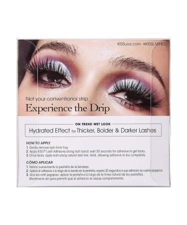 KISS Lash Drip Spiky X Boosted Volume False Eyelashes - Unique Wet Look & Hydrated Effect - Drenched Style - 1 Pair - Buy Online on GoSupps.com