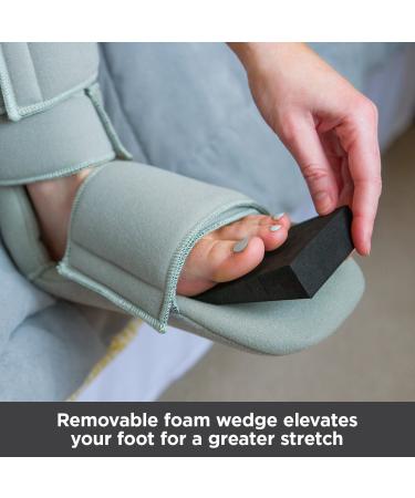 BraceAbility Padded 90 Degree Plantar Fasciitis Boot - Soft Night Splint for Foot & Ankle Support | Medium Grey - Buy Online on GoSupps.com