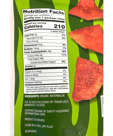 Organic Watermelon Jerky - Dried Watermelon (2 Packs) | Delicious & Healthy Snack - Buy Online on GoSupps.com