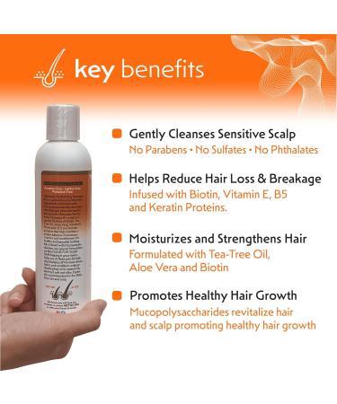 Hair & Scalp Revitalizing Shampoo with Biotin & Aloe Vera | Repairs Split Ends & Promotes Hair Growth | 8oz - Netwurks - Buy Online on GoSupps.com