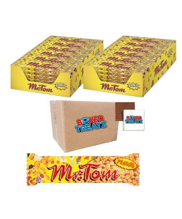Mr Tom Peanut Bar 72 X 40g - Surprisingly Light Crisp & Easy To Eat Boxed Treatz