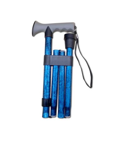 Life Healthcare Walking Stick Gel Handled Blue Crackle - Buy Online on GoSupps.com