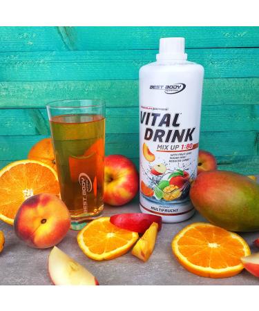 Best Body Nutrition Vital Drink Zerop - Sugar-Free Multi-Fruit Syrup Concentrate | 1L (Makes 80 Liters) | International Shipping Available - Buy Online on GoSupps.com