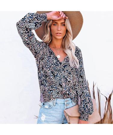 Bohemian Lantern Sleeve Oversized T-Shirt for Women - Black Drawstring V-Neck Blouse | Medium - Buy Online on GoSupps.com