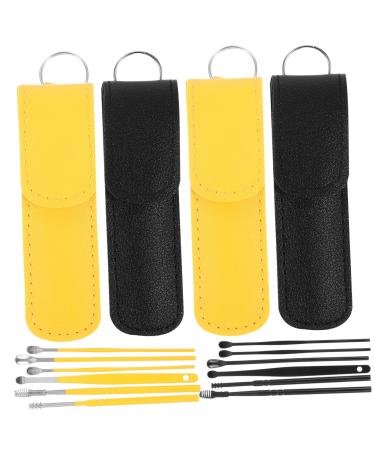 Holibanna 4sets Earwax Cleaner Tool Set Portable Ear Wax Picker Ear Cleaning Kit Smooth for Safe Earwax Removal for Adults and Families