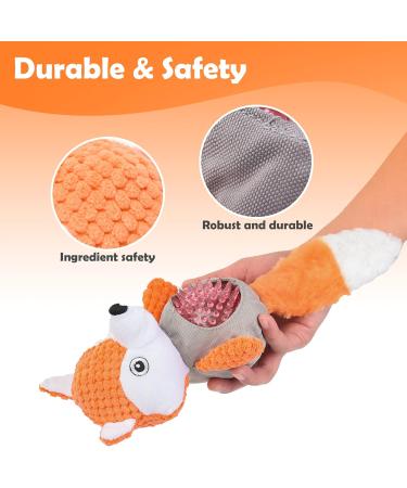 Wookiwuki Dog Toys for Aggressive Chewers | Plush Fish-Shaped Toys for Small & Medium Dogs | Ideal for Indoor & Outdoor Play - Buy Online on GoSupps.com