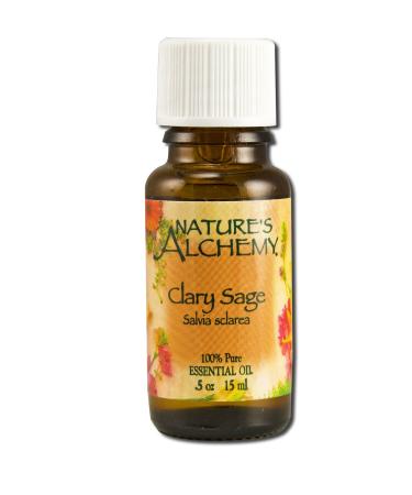 NATURE'S ALCHEMY Pure Essential Oil Clary Sage 0.5 OZ