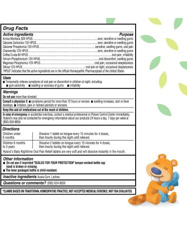 Hyland's Baby Day & Night Oral Pain Relief Tablets Bundle - 250 Count | Chamomilla for Soothing Teething Discomfort - Buy Online on GoSupps.com