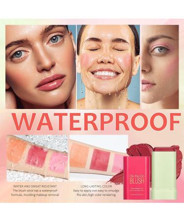 Beautfave 3-in-1 Lipstick Blusher Stick - Cream Blush for Lip, Cheek, Eye - Waterproof & Lightweight Formula - Red - Buy Online on GoSupps.com