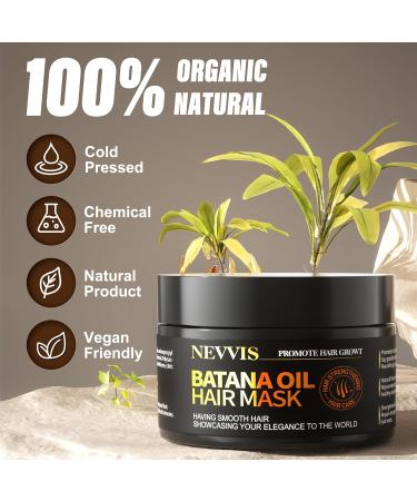 Buy Organic Raw Batana Oil | Dr Sebi 100% Pure Cold Pressed Hair Growth Mask from Honduras - Buy Online on GoSupps.com